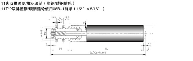 無動力滾筒