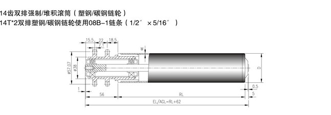 無動力滾筒